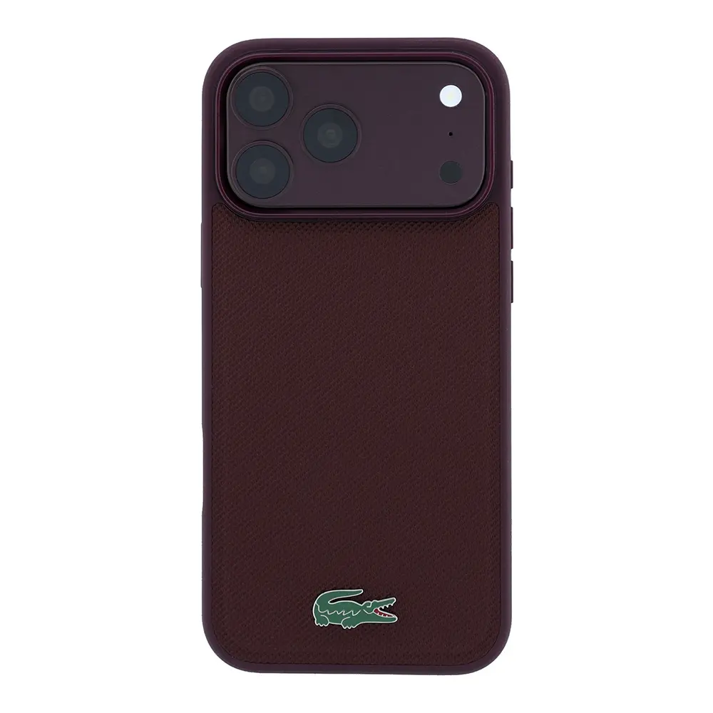 iPhone 18 Pro MagSafe Uyumlu PU Pike Desenli Kılıf - Lacoste