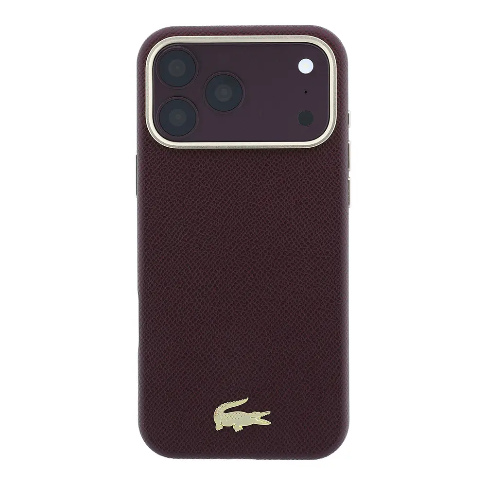 iPhone 18 Pro MagSafe Uyumlu Yarı Pike Desenli Kılıf - Lacoste