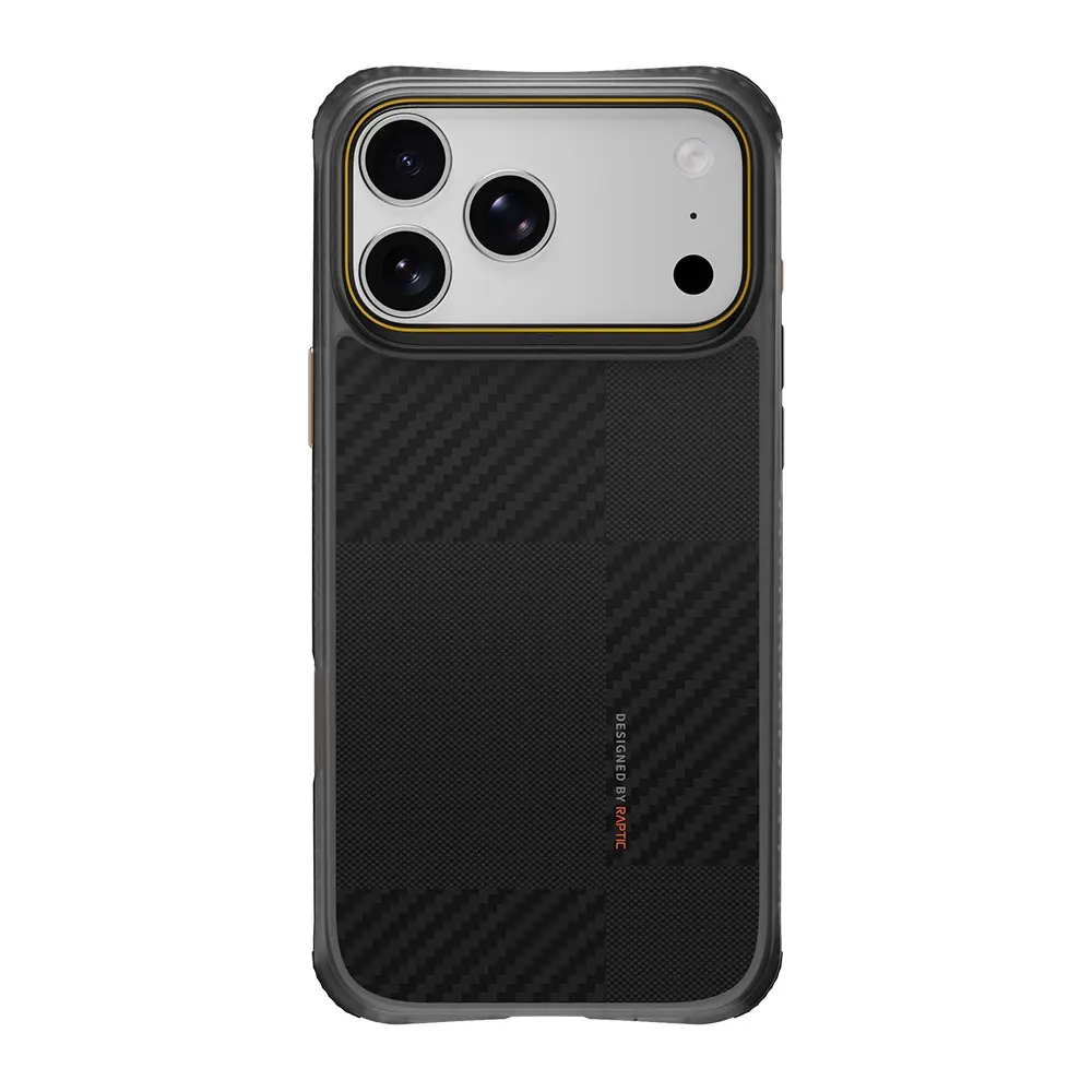 iPhone 18 Pro MagSafe Uyumlu Aramid Karbon Fiber Kılıf - Raptic Mondrian