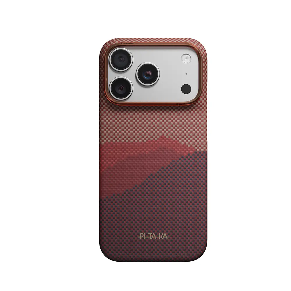 iPhone 18 Pro MagSafe Uyumlu Aramid Fiber Kılıf - Pitaka Tactile Woven Starpeak
