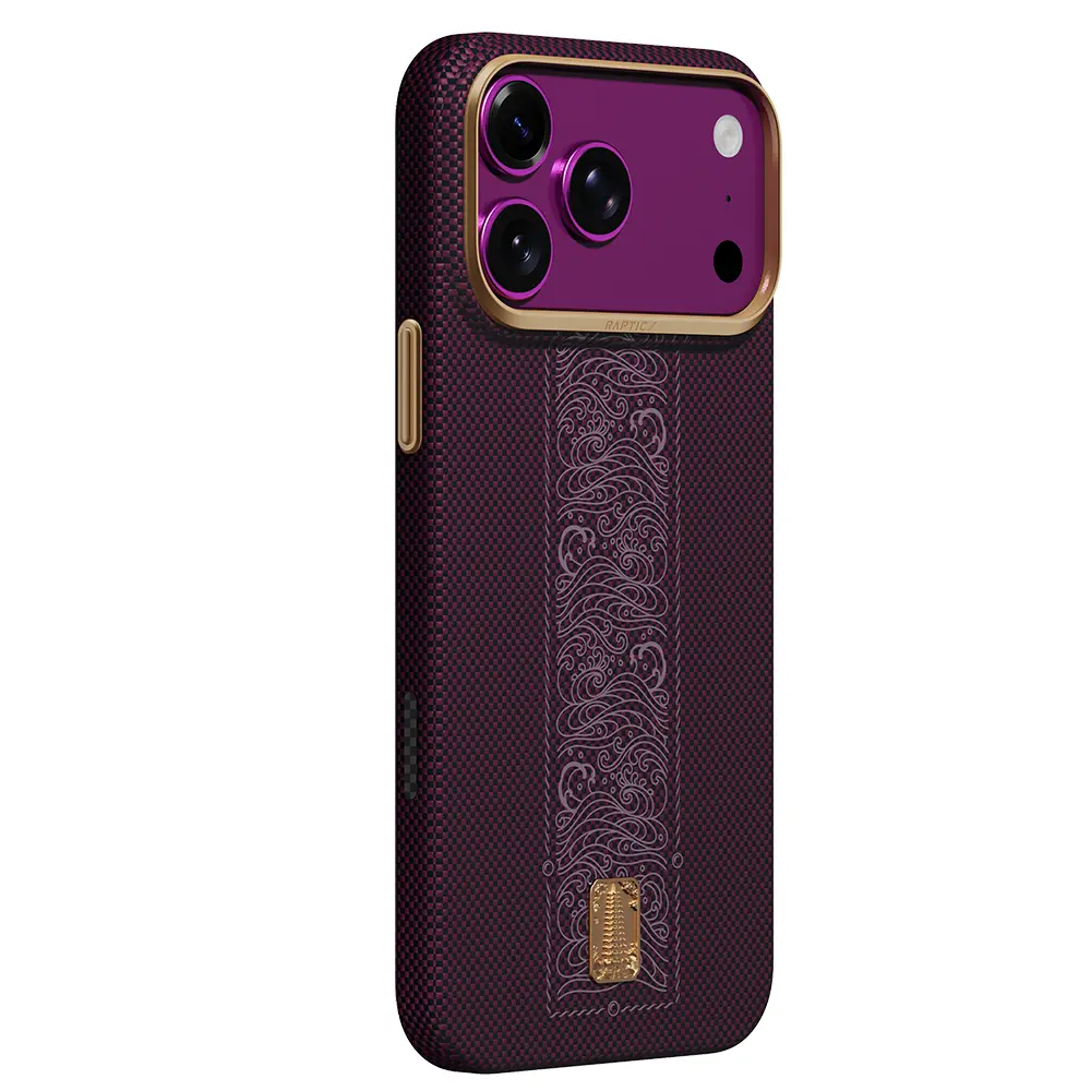 iPhone 18 Pro MagSafe Uyumlu Aramid Dokulu Kılıf - Raptic Aramid Skin Rise