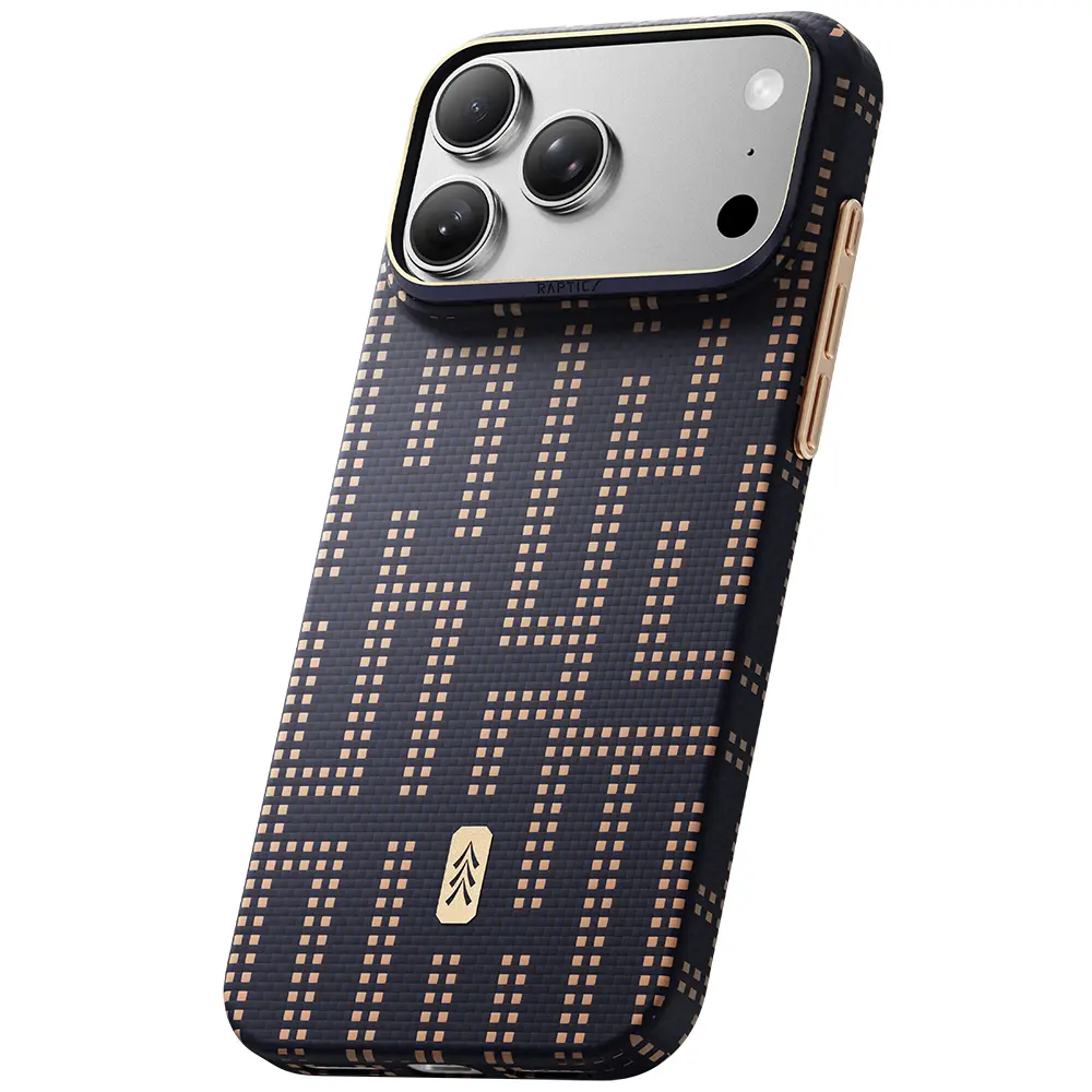 iPhone 18 Pro MagSafe Uyumlu Aramid Dokulu Kılıf - Raptic Aramid Skin