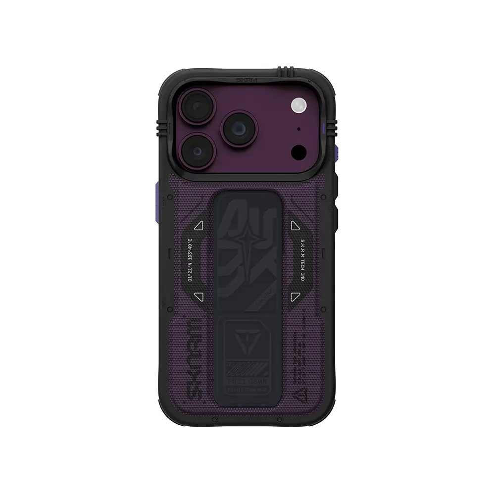 Apple iPhone 18 Pro Kılıf SkinArma M-safe Şarj Özellikli Airbag Tasarımlı Standlı Phantom Kapak
