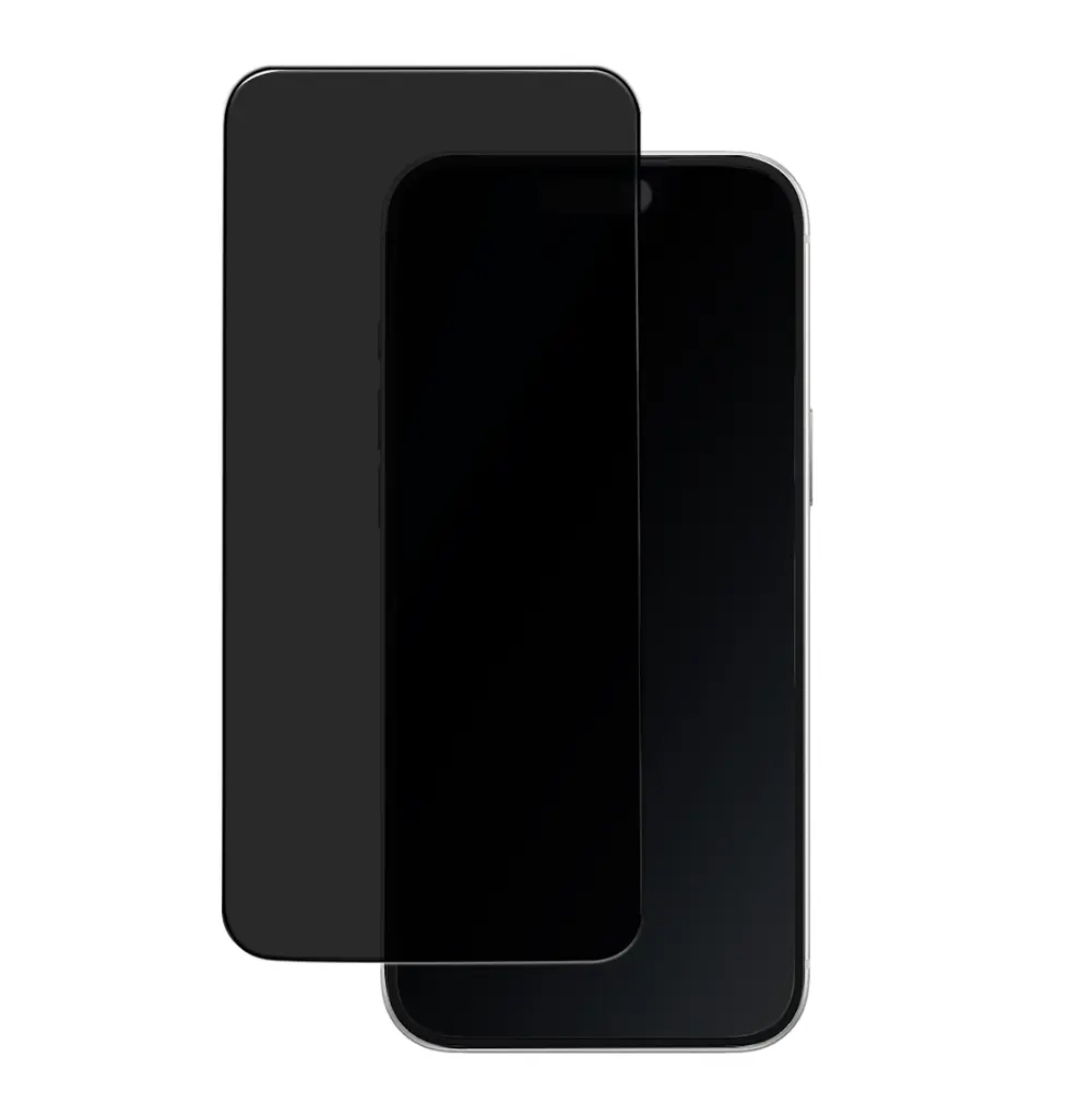 Apple iPhone 18 Pro Mohseven M7 Privacy Sapphire Coating Temperli Cam Ekran Koruyucu + Kolay Uygulama Aparatı