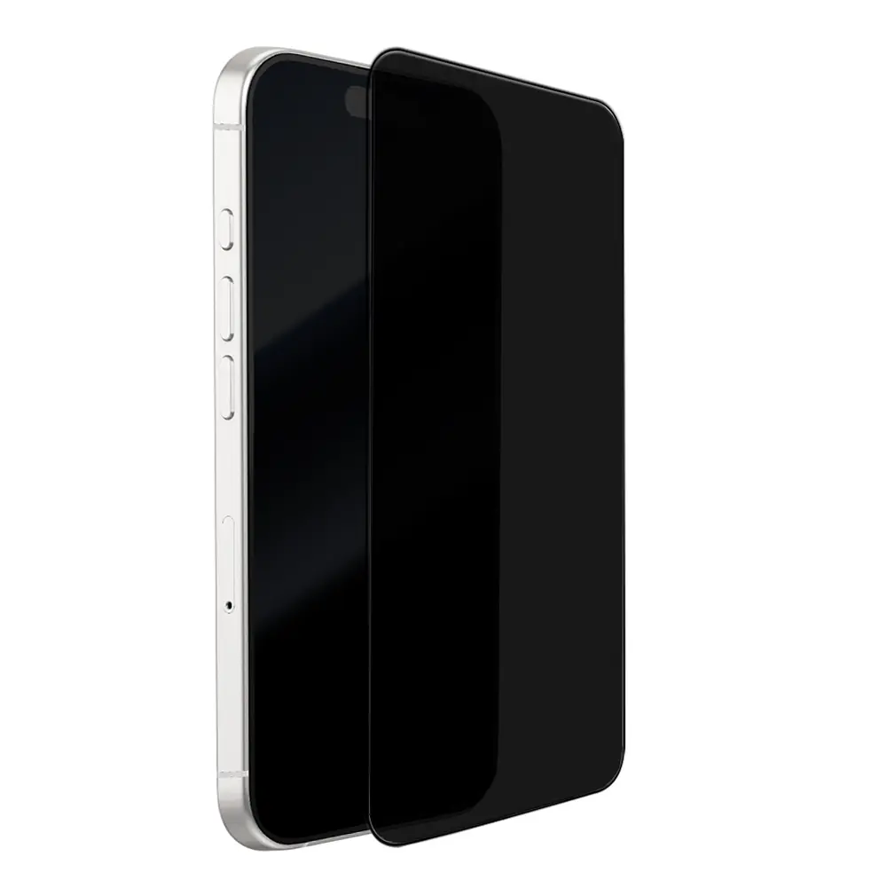 Apple iPhone 18 Pro Mohseven M7 Privacy Sapphire Coating Temperli Cam Ekran Koruyucu + Kolay Uygulama Aparatı