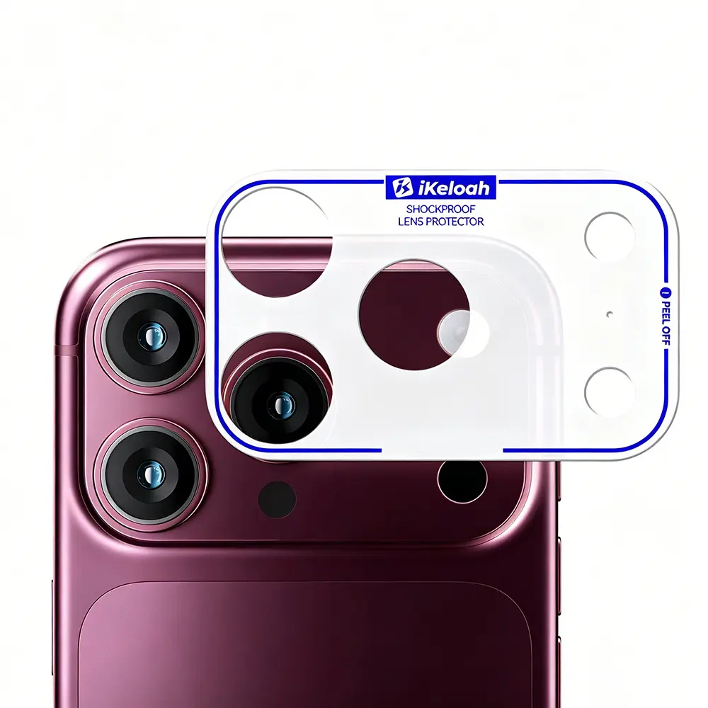 iPhone 18 Pro Max Kamera Çerçeve Koruyucu, Şeffaf PET Film - Mohseven