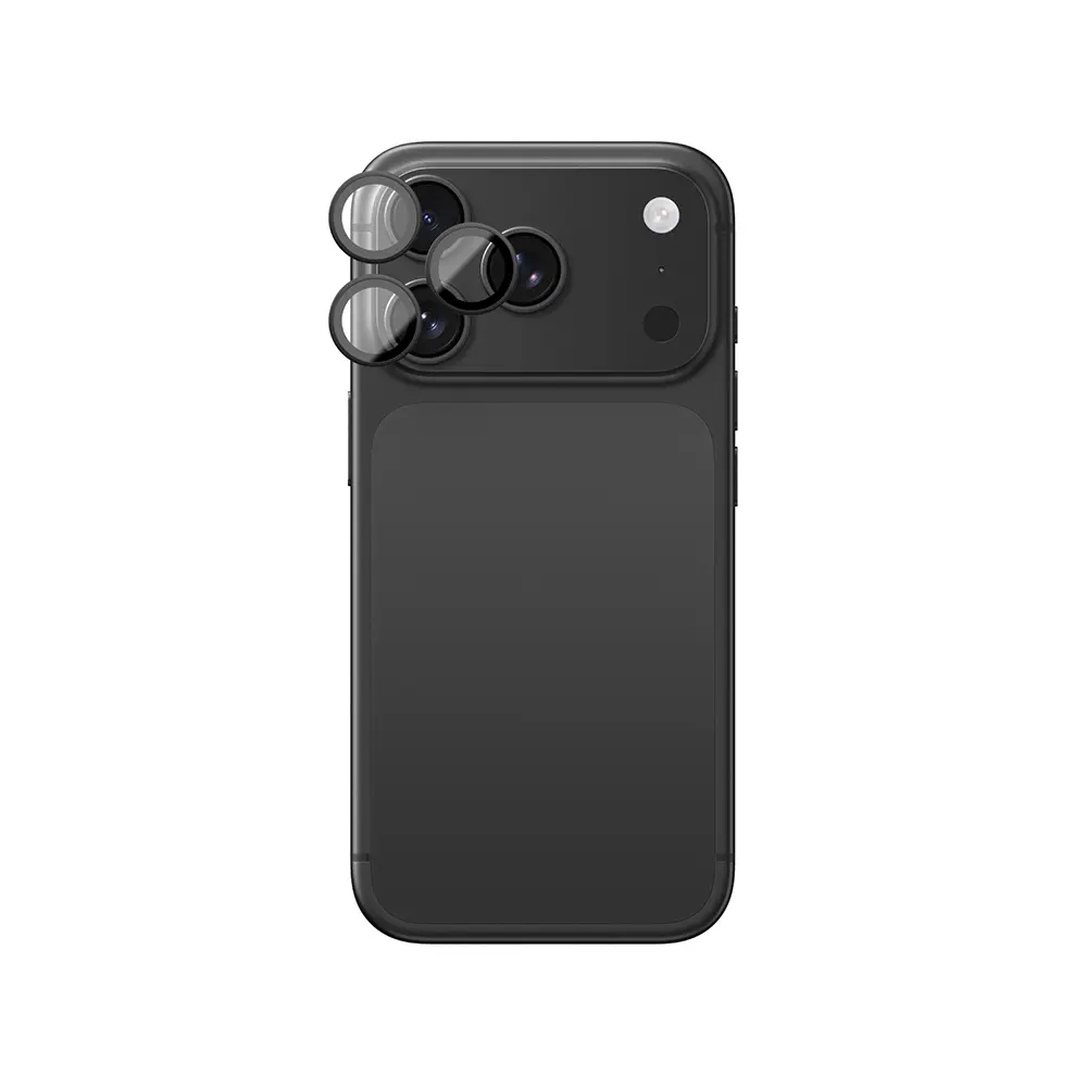 Apple iPhone 18 Pro Max Amazingthing Radix Vision Parlama Önleyici Kamera Lens Koruyucu + Kolay Uygulama Aparatlı