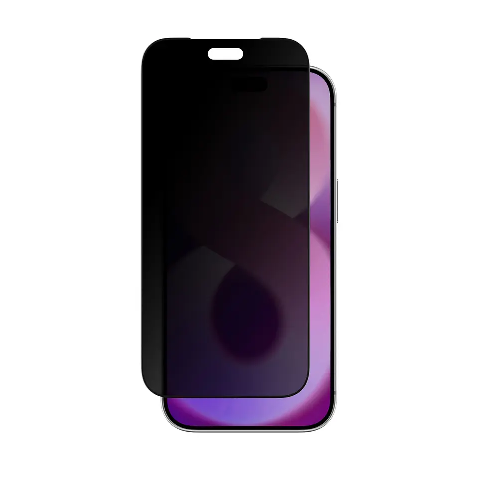 iPhone 18 Pro Max Gizlilik Filtreli Temperli Cam Ekran Koruyucu - Amazingthing Radix Privacy