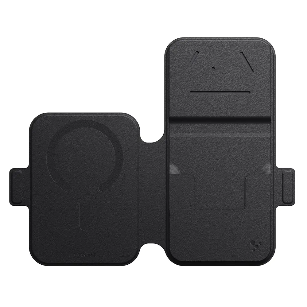 Apple iPhone 18 Pro Max Kılıf M-safe Özellikli Amazingthing Titan Lens Flip Serisi Kartlıklı Kapak