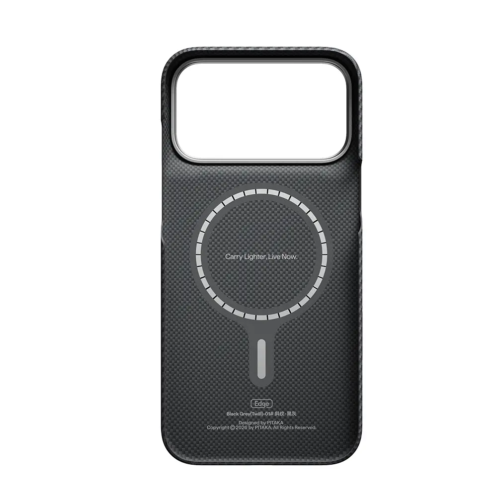 iPhone 18 Pro Max MagSafe Uyumlu Aramid Fiber Kılıf - Pitaka Ultra-Slim Classic