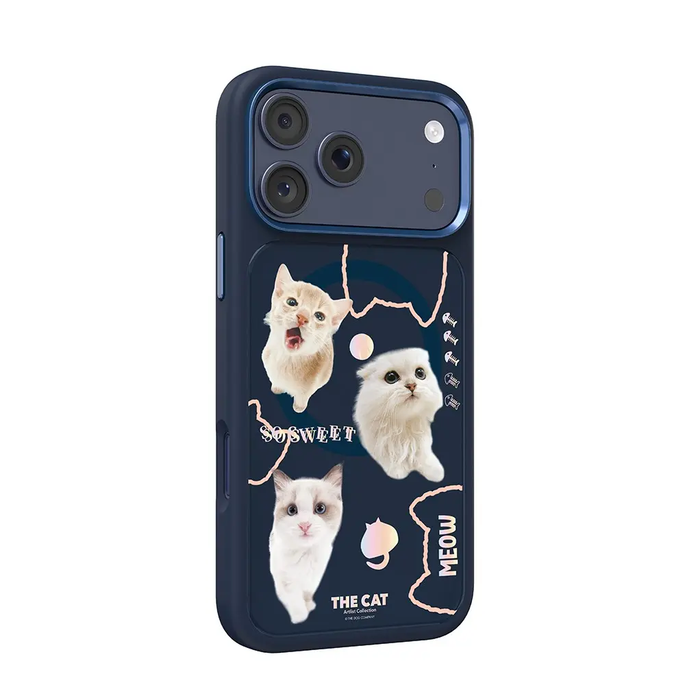 iPhone 18 Pro Max MagSafe Uyumlu 3D Baskılı Kılıf - Mutural The Cat