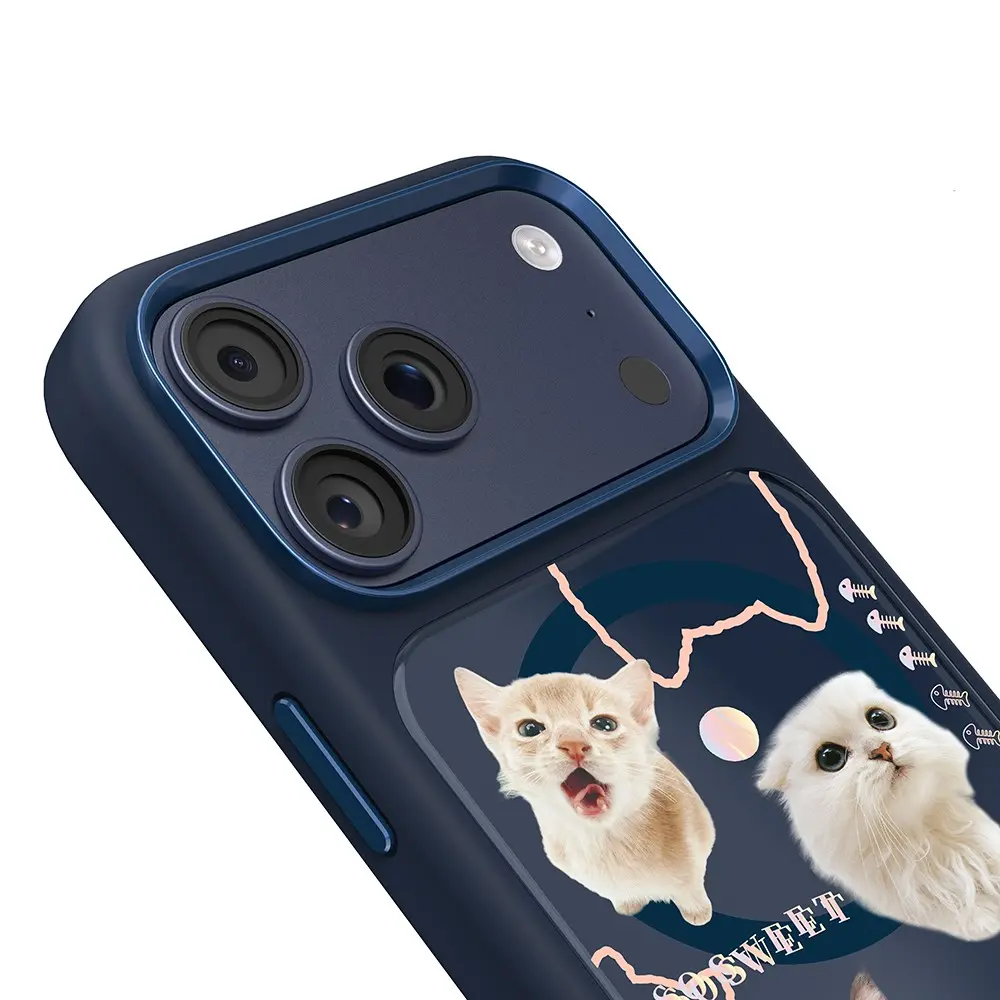 iPhone 18 Pro Max MagSafe Uyumlu 3D Baskılı Kılıf - Mutural The Cat