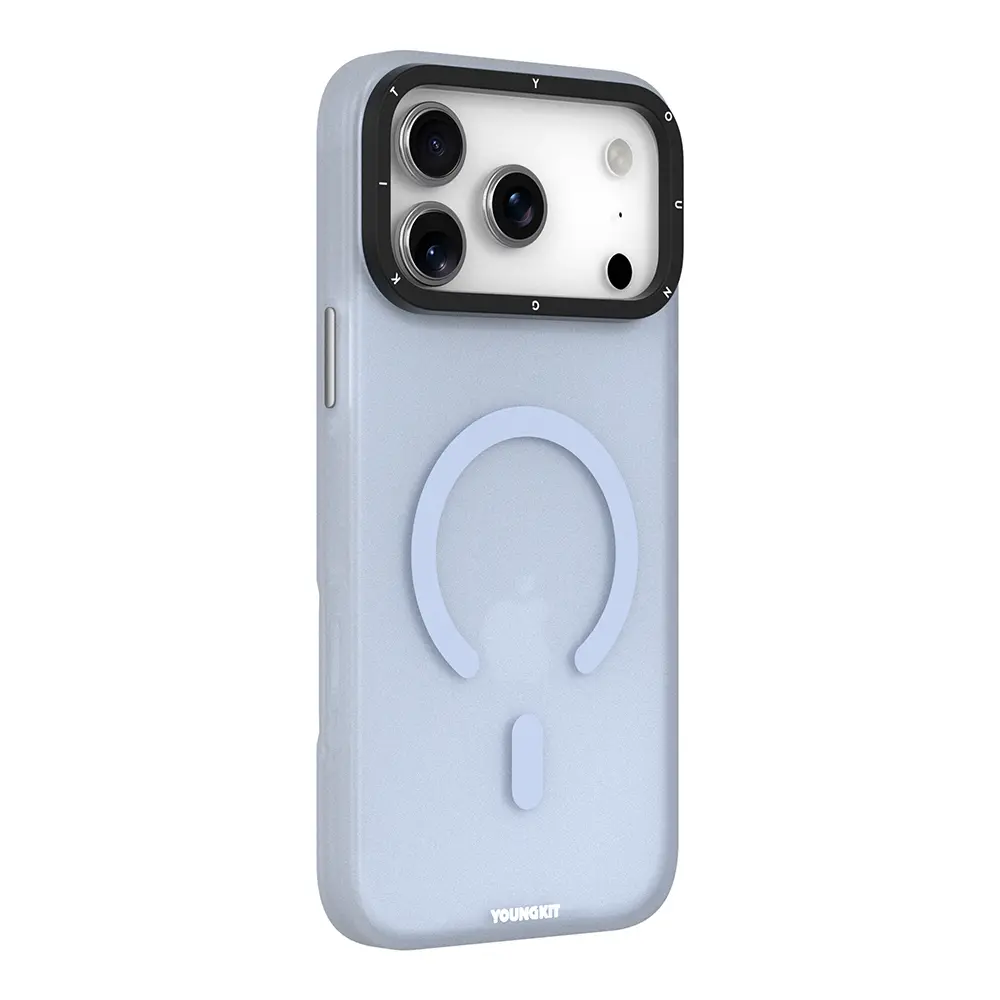 iPhone 18 Pro Max MagSafe Uyumlu Şeffaf Kılıf - Youngkit Hidden Sand