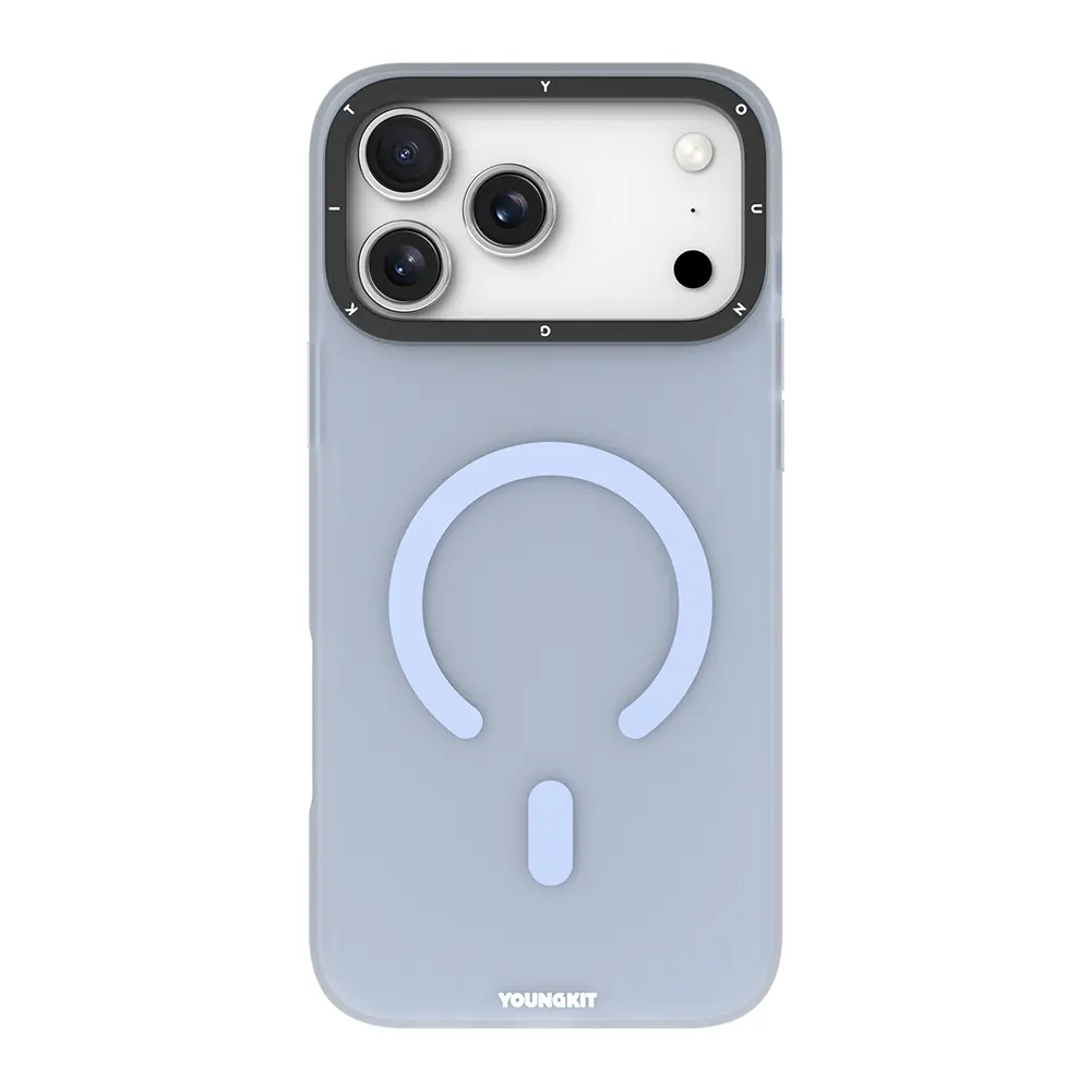 iPhone 18 Pro Max MagSafe Uyumlu Şeffaf Kılıf - Youngkit Hidden Sand