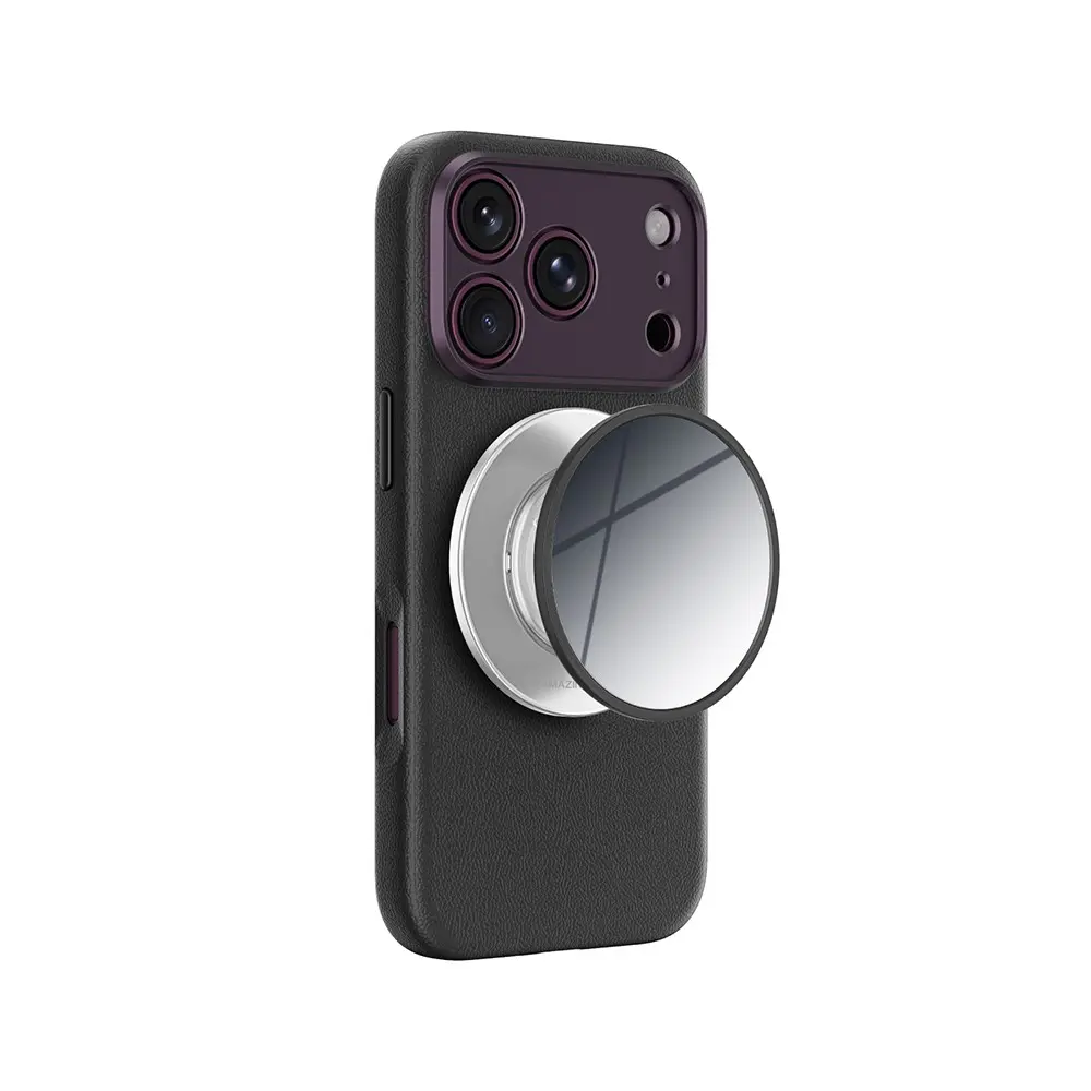 iPhone 18 Pro Max MagSafe Uyumlu Aynalı Tutucu Standlı Kılıf Seti - Amazingthing Glamour Allskin