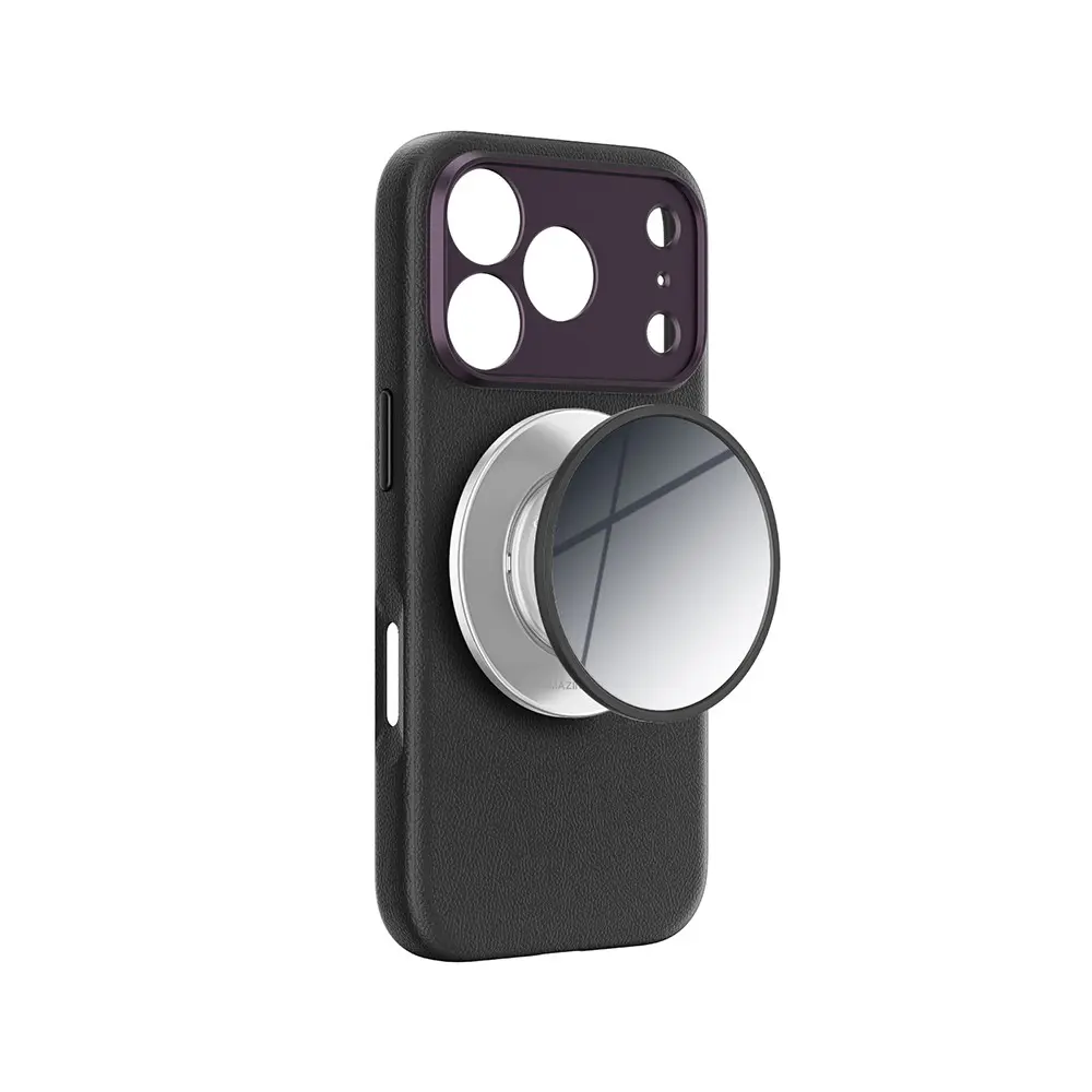 iPhone 18 Pro Max MagSafe Uyumlu Aynalı Tutucu Standlı Kılıf Seti - Amazingthing Glamour Allskin