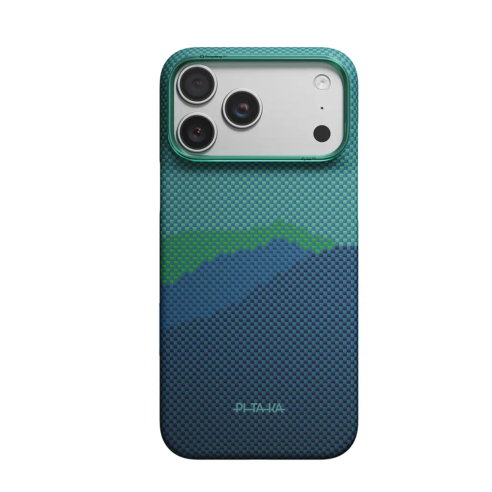 iPhone 18 Pro Max MagSafe Uyumlu Aramid Fiber Kılıf - Pitaka Tactile Woven Starpeak