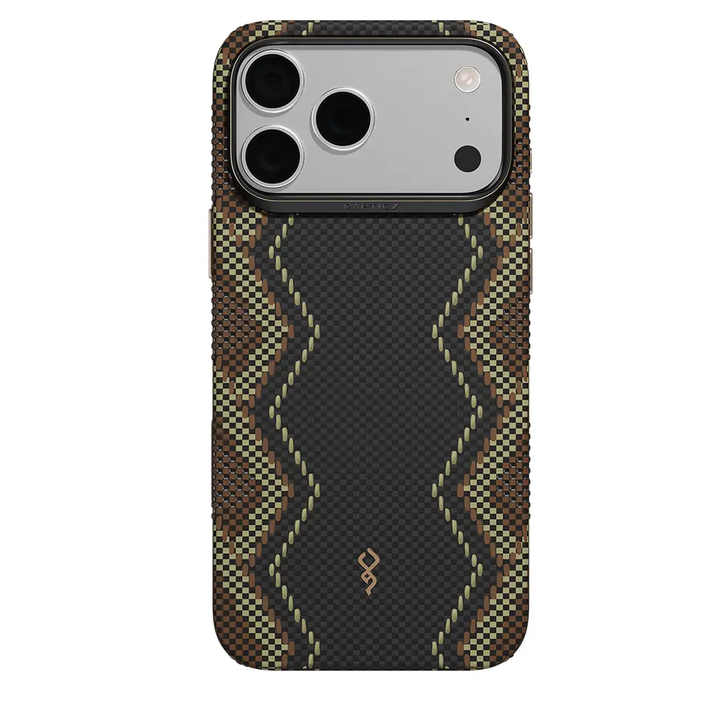 Apple iPhone 18 Pro Max Kılıf M-safe Şarj Özellikli Raptic Aramid Dual Ultra Scepter Serisi Karbon Kapak
