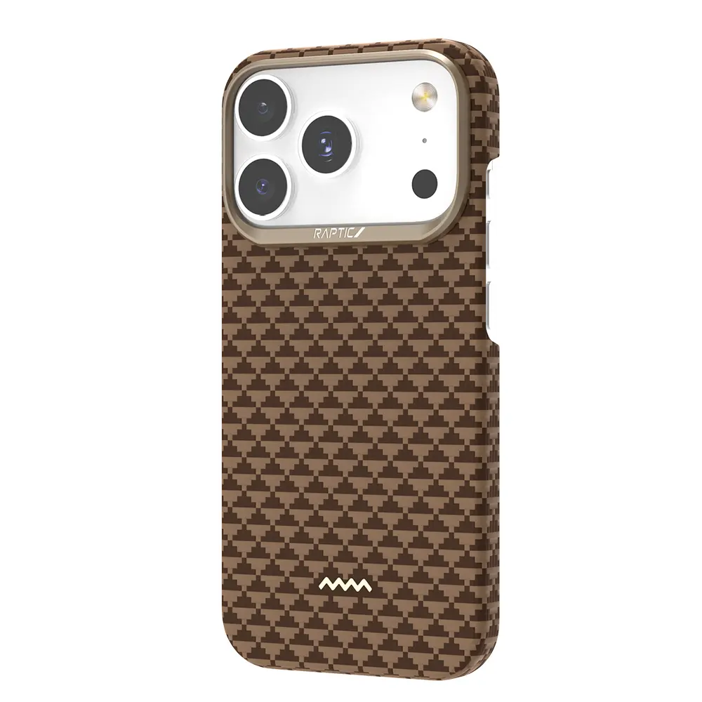 iPhone 18 Pro Max MagSafe Uyumlu Aramid Fiber Kılıf - Raptic Aramid Skin Origin