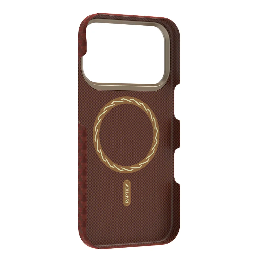 iPhone 18 Pro Max MagSafe Uyumlu Aramid Fiber Kılıf - Raptic Aramid Skin Origin