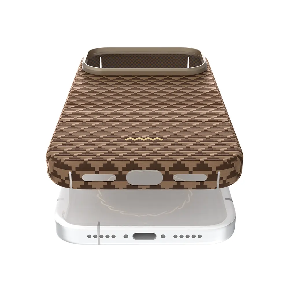 iPhone 18 Pro Max MagSafe Uyumlu Aramid Fiber Kılıf - Raptic Aramid Skin Origin