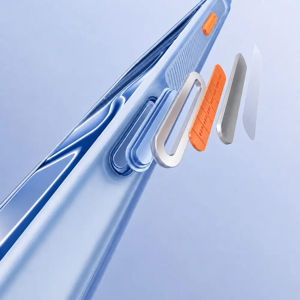 iPhone 18 Pro Max MagSafe Uyumlu Şeffaf Standlı Kılıf - Mutural Air Shield