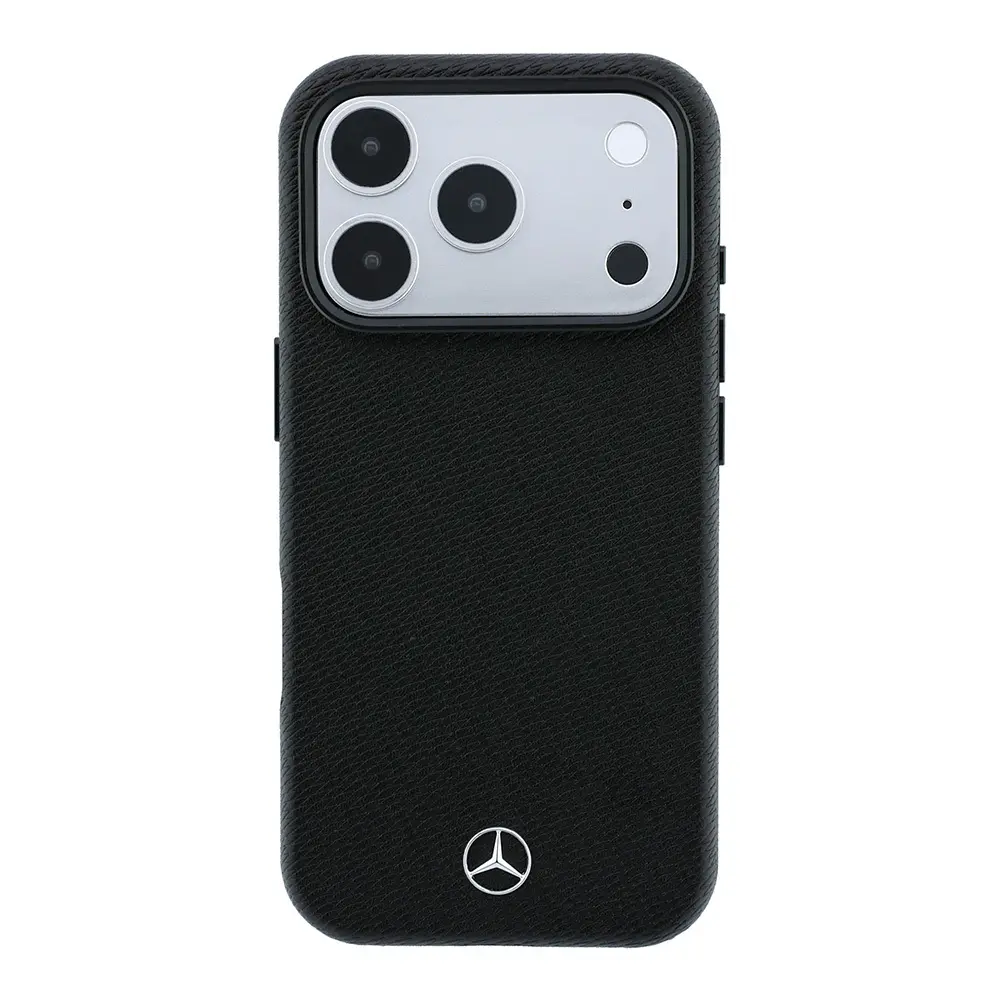 iPhone 18 Pro Max MagSafe Uyumlu Deri Kılıf - Mercedes Benz Wrap Wood