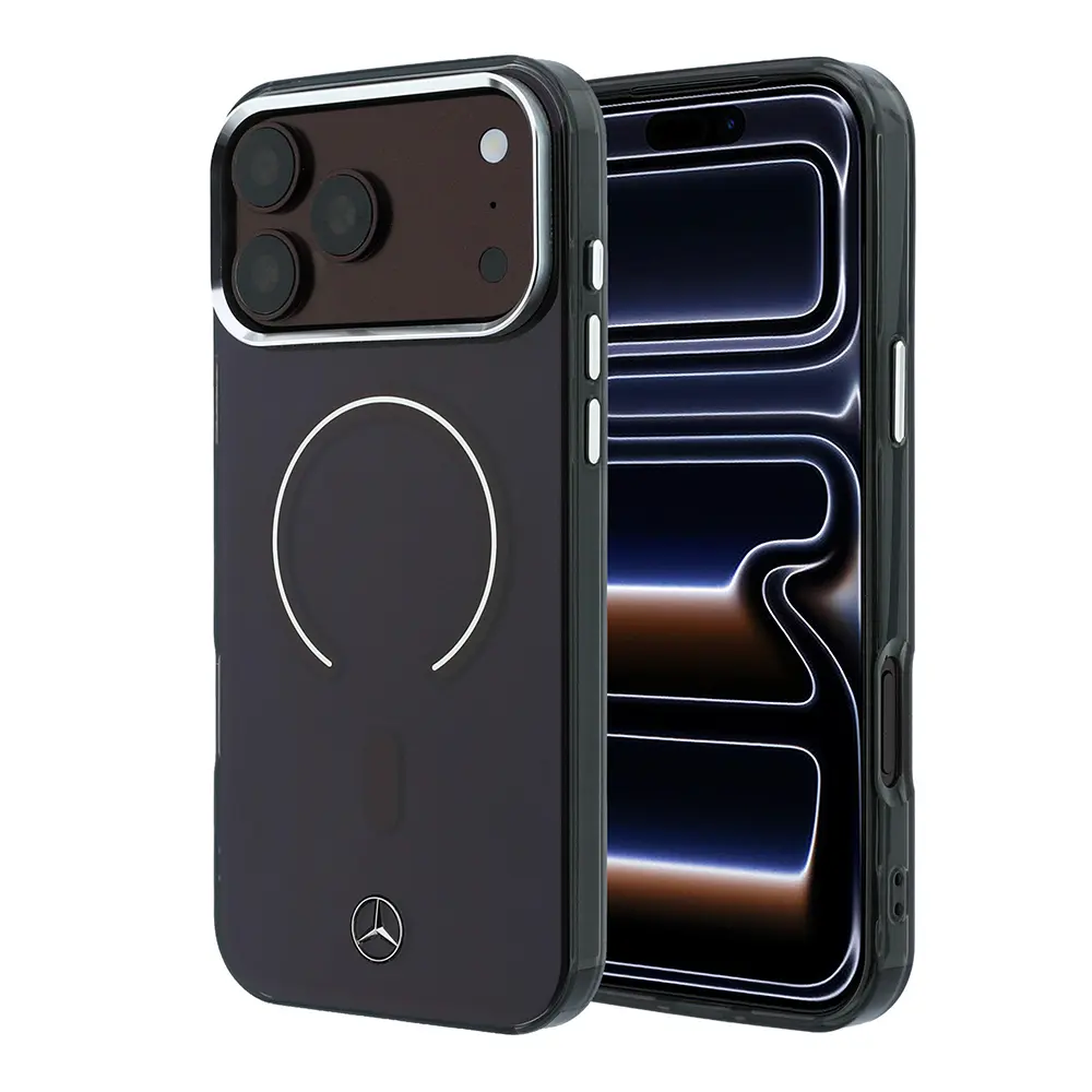 iPhone 18 Pro Max MagSafe Uyumlu Şeffaf Kılıf - Mercedes Benz Lisanslı