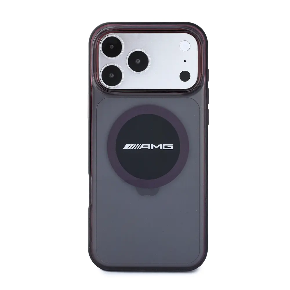 iPhone 18 Pro Max MagSafe Uyumlu Şeffaf Kılıf - AMG Bicolor Block