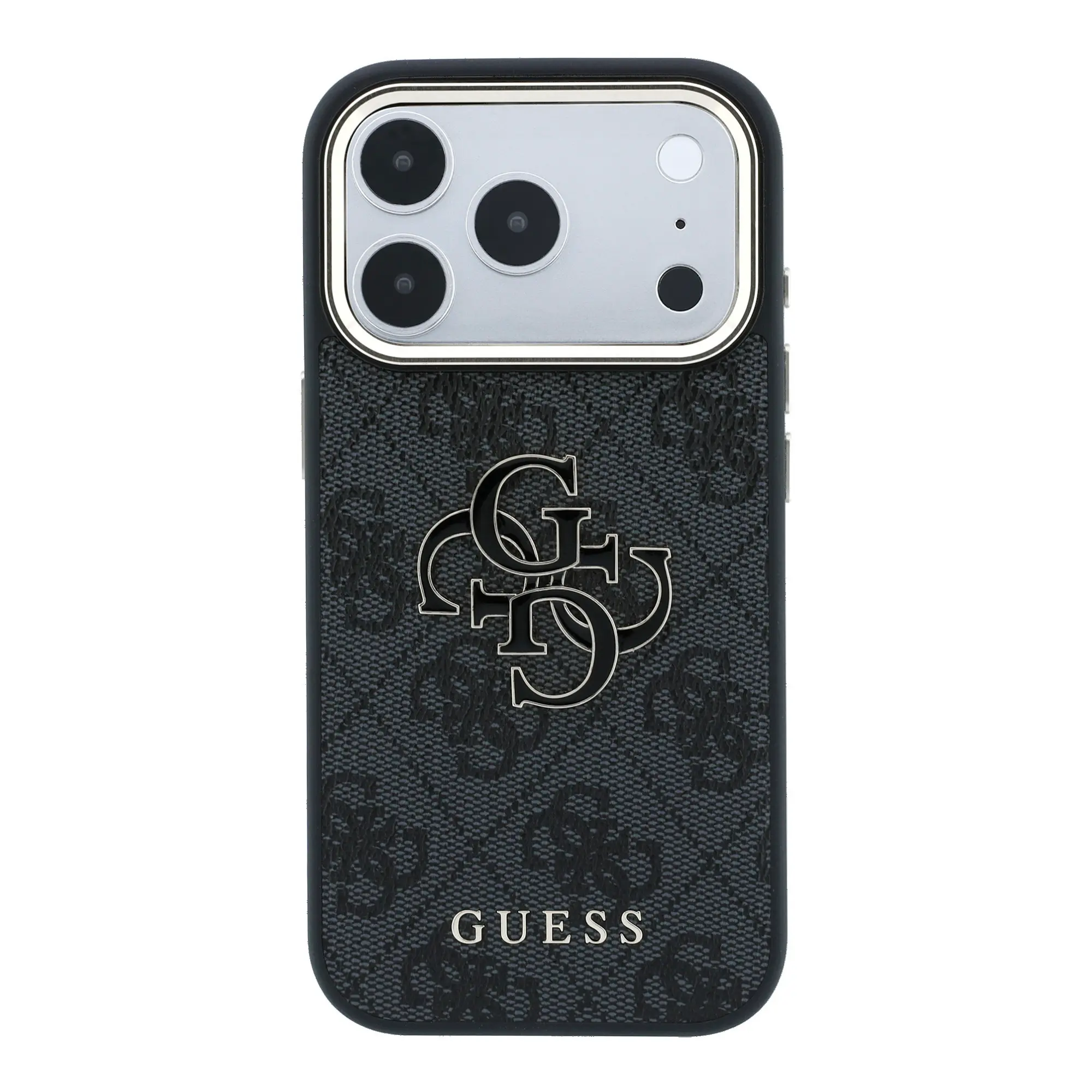 Apple iPhone 18 Pro Max Kılıf Guess Orjinal Lisanslı 4G Büyük Resin Logolu PU Kapak