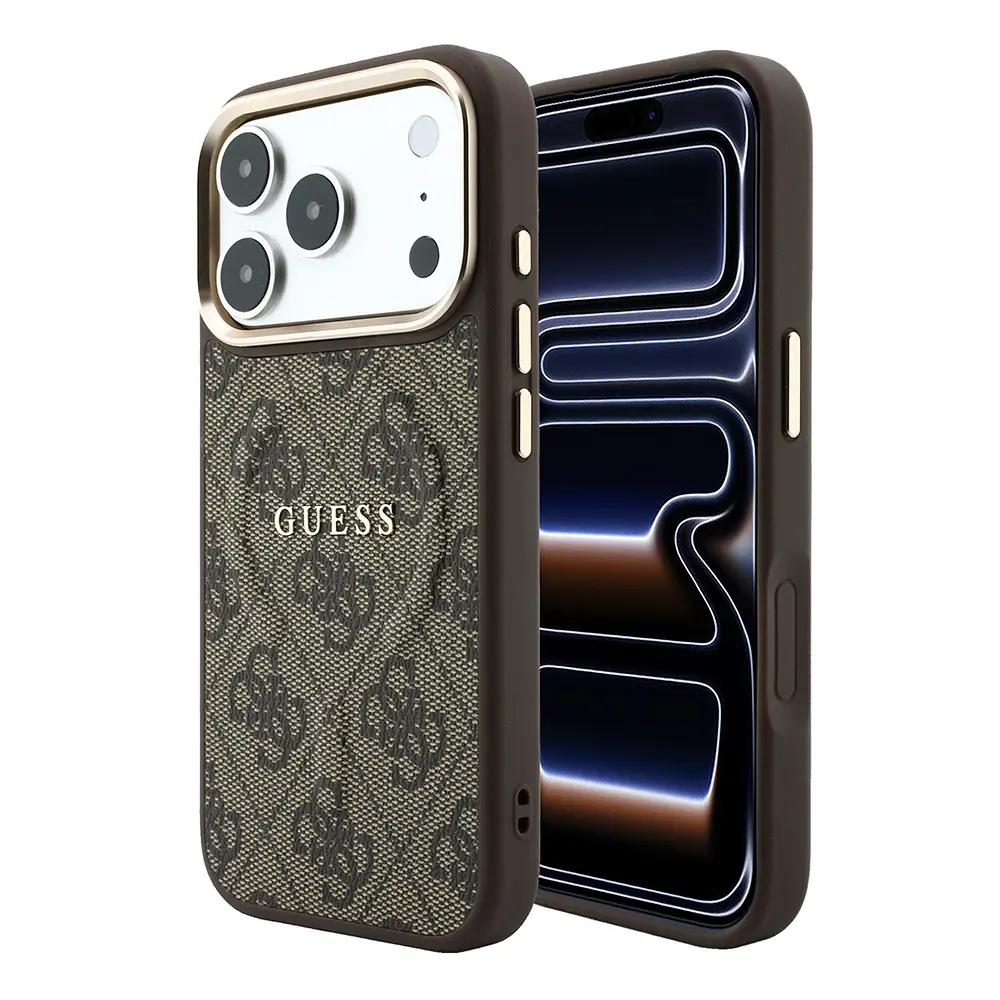iPhone 18 Pro Max MagSafe Uyumlu Metal Kamera Çerçeveli Kılıf - Guess 4G