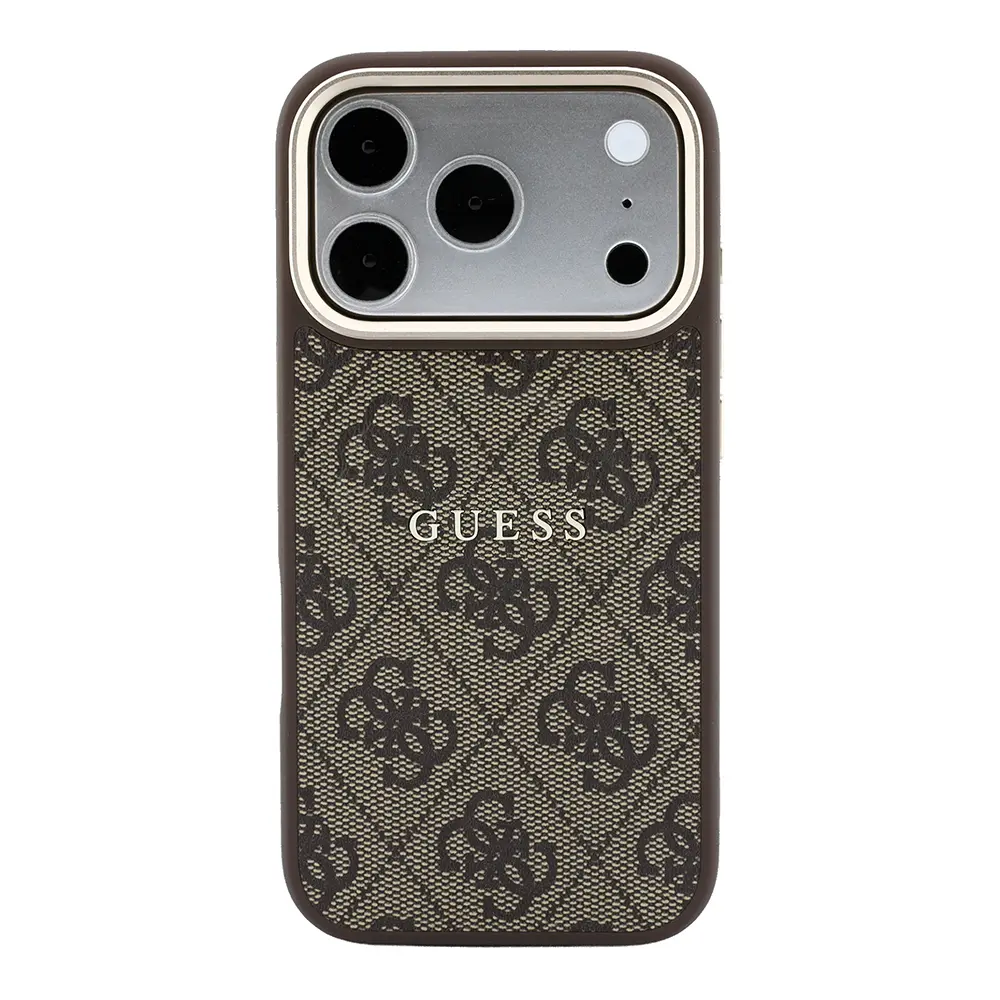 iPhone 18 Pro Max MagSafe Uyumlu Metal Kamera Çerçeveli Kılıf - Guess 4G