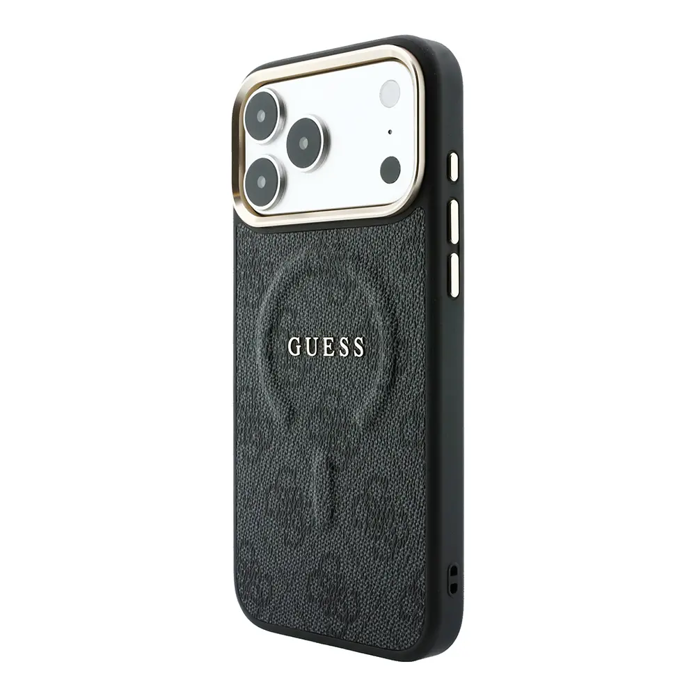 iPhone 18 Pro Max MagSafe Uyumlu Metal Kamera Çerçeveli Kılıf - Guess 4G