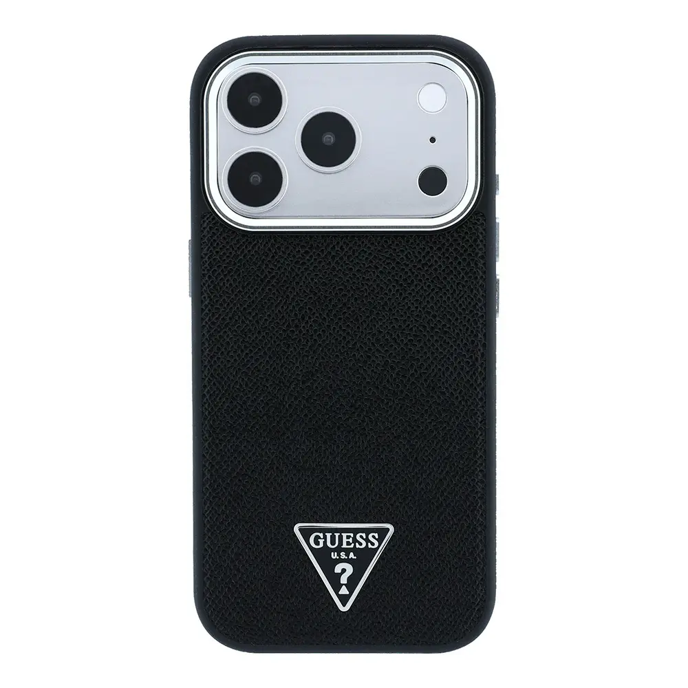 iPhone 18 Pro Max MagSafe Uyumlu Kılıf - Guess Grained Triangle
