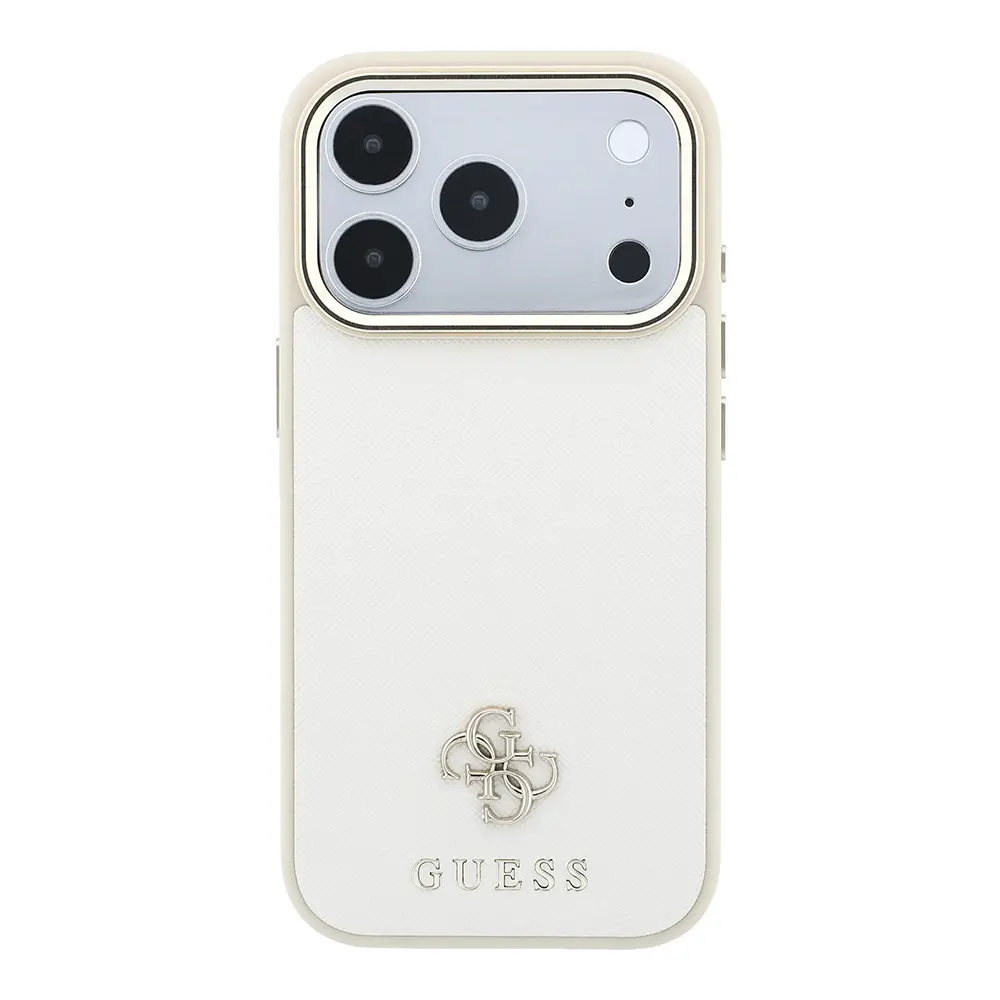 iPhone 18 Pro Max MagSafe Uyumlu PU Deri Kılıf - Guess Saffiano