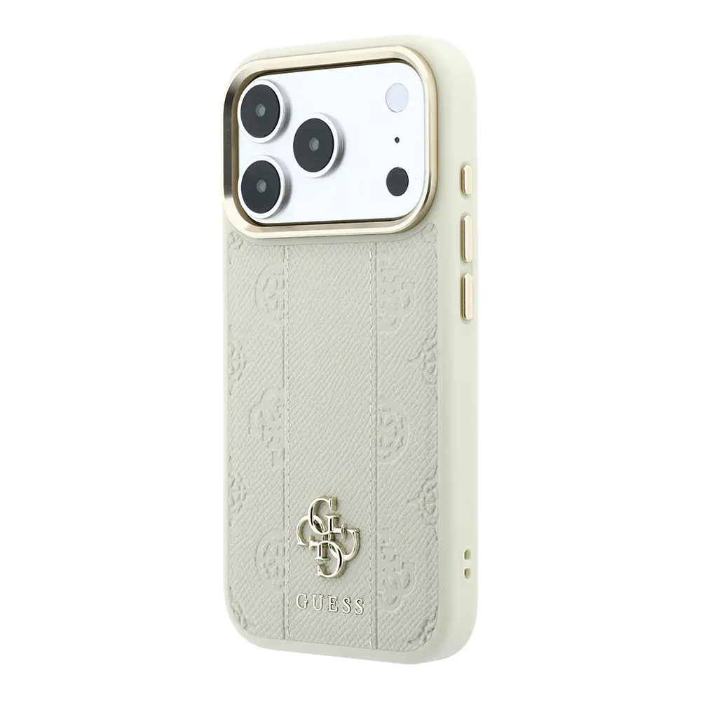 iPhone 18 Pro Max MagSafe Uyumlu Şeritli Peony Kılıf - Guess
