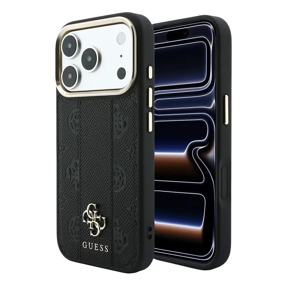 iPhone 18 Pro Max MagSafe Uyumlu Şeritli Peony Kılıf - Guess