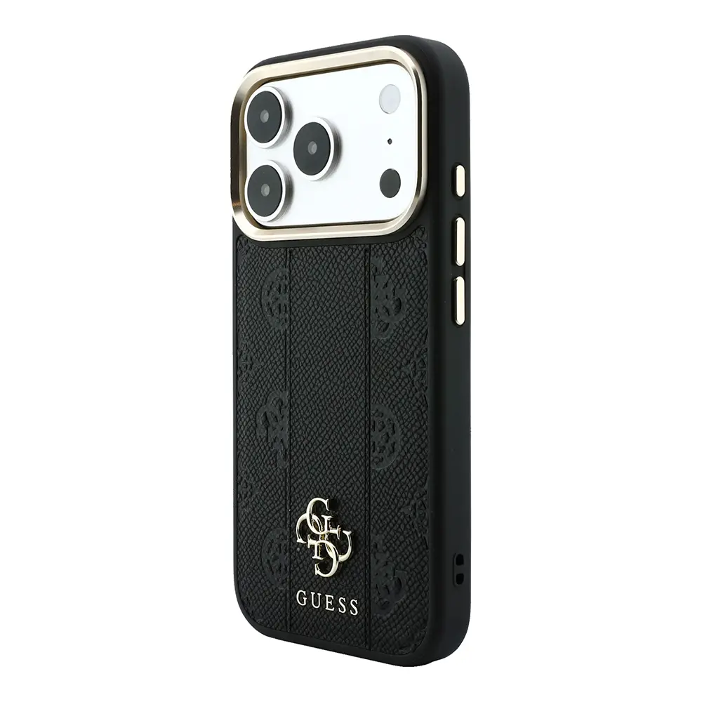 iPhone 18 Pro Max MagSafe Uyumlu Şeritli Peony Kılıf - Guess