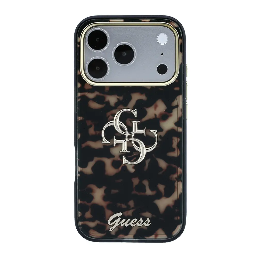 iPhone 18 Pro Max Silikon Kılıf, Guess Logolu - Guess 4G Metal Logo