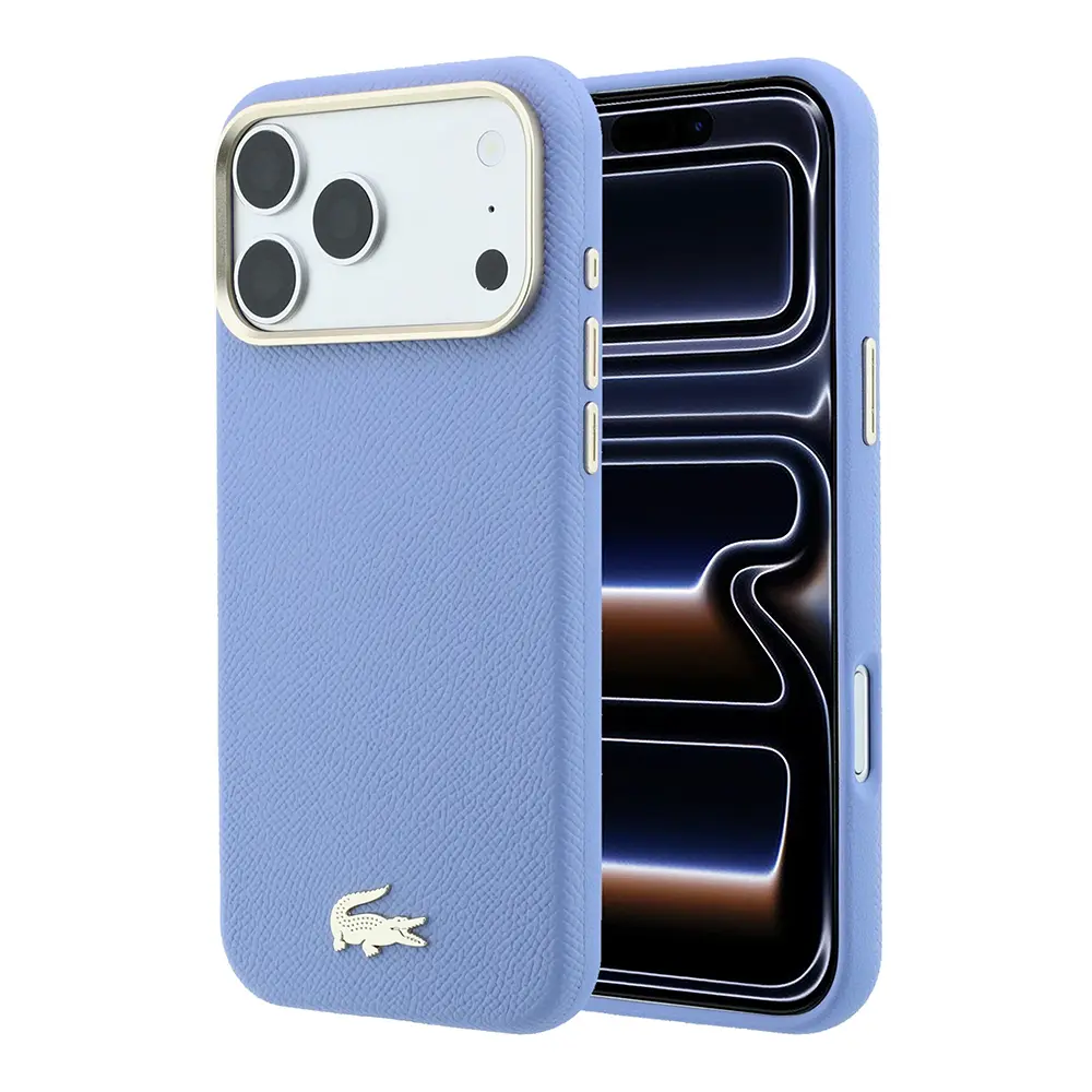 iPhone 18 Pro Max MagSafe Uyumlu Lacoste Lisanslı Kılıf, Yarı Pike Desenli