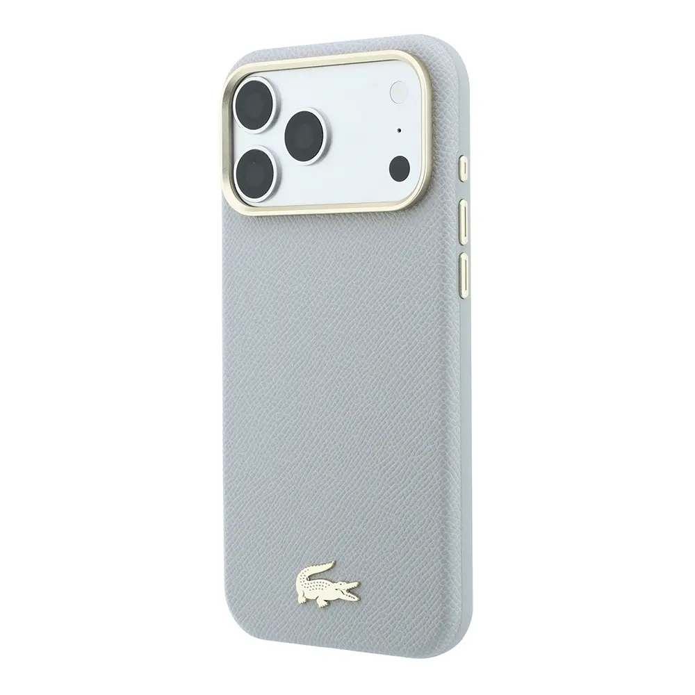 iPhone 18 Pro Max MagSafe Uyumlu Lacoste Lisanslı Kılıf, Yarı Pike Desenli
