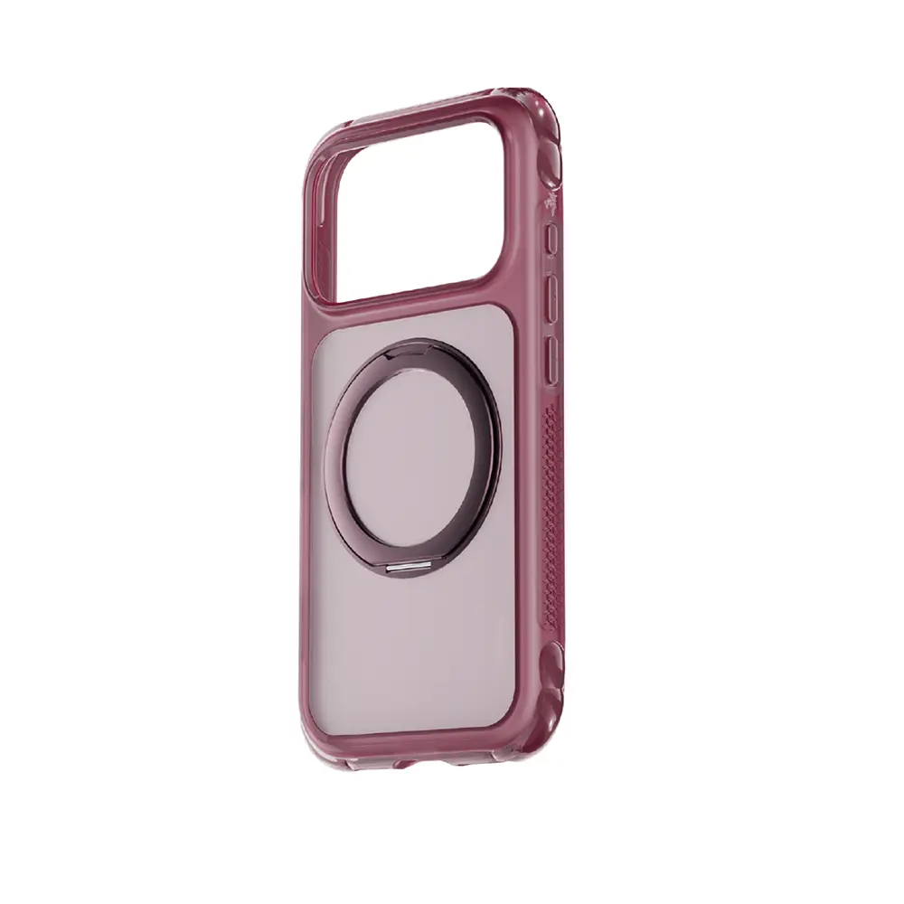 Apple iPhone 18 Pro Max Kılıf Lenyes Air Bumper Serisi M-safe Şarj Özellikli Airbag Tasarımlı Standlı Kapak