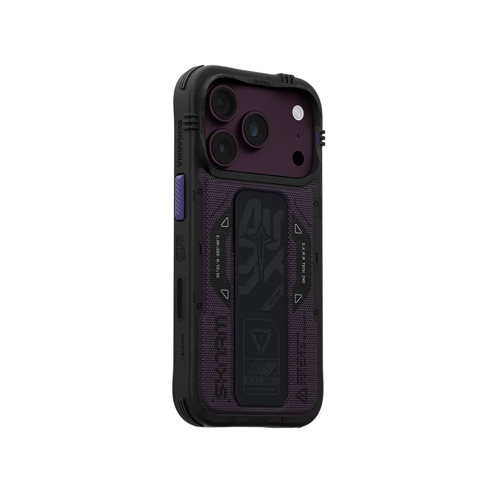 Apple iPhone 18 Pro Max Kılıf SkinArma M-safe Şarj Özellikli Airbag Tasarımlı Standlı Phantom Kapak