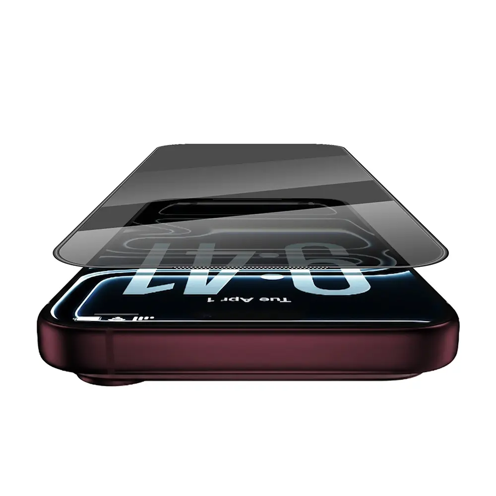 Apple iPhone 18 Pro Wiwu GT-034 Glass Ultra Privacy Serisi 3D Hayalet Ekran Koruyucu Cam + Kolay Uygulama Aparatı