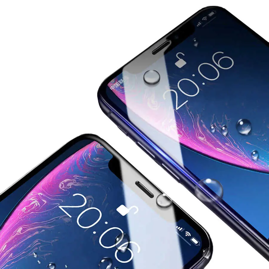 iPhone X Seramik Ekran Koruyucu, 3D Kavisli ve Darbe Emici - Davin