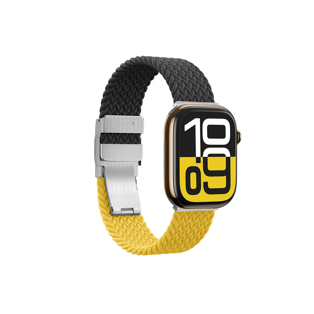 Apple Watch 46 mm Hasır Dokuma Saat Kordonu - Amazingthing Glamour Blend