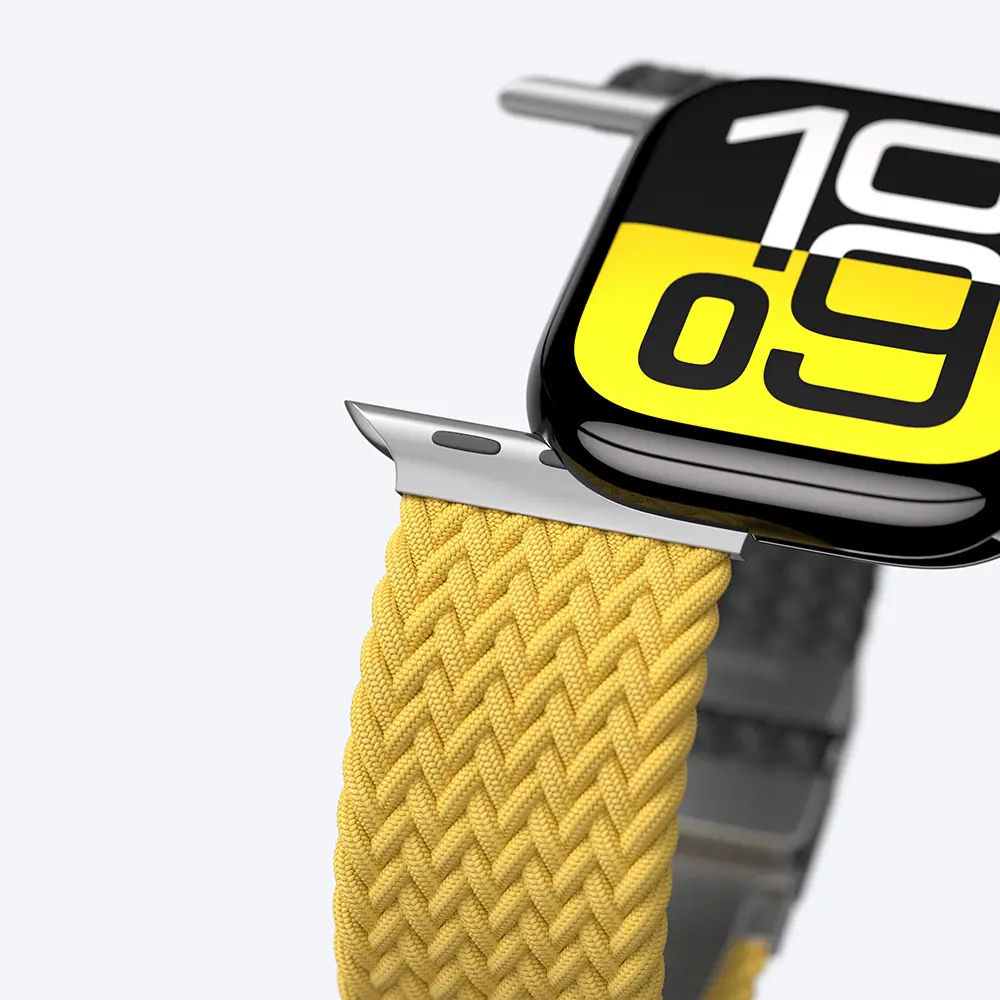 Apple Watch 46 mm Hasır Dokuma Saat Kordonu - Amazingthing Glamour Blend