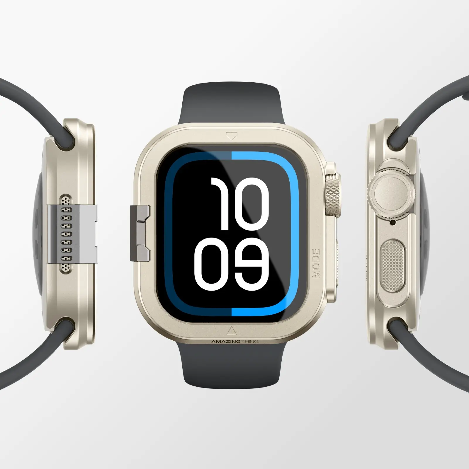 Apple Watch 46 mm Metal Kasa ve Ekran Koruyucu - Amazingthing Armor Fit FullGuard