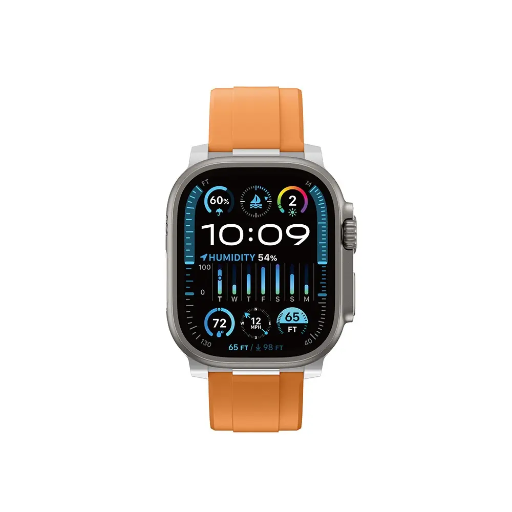Apple Watch 46 mm Silikon Kordon - Amazingthing Titan Chrono