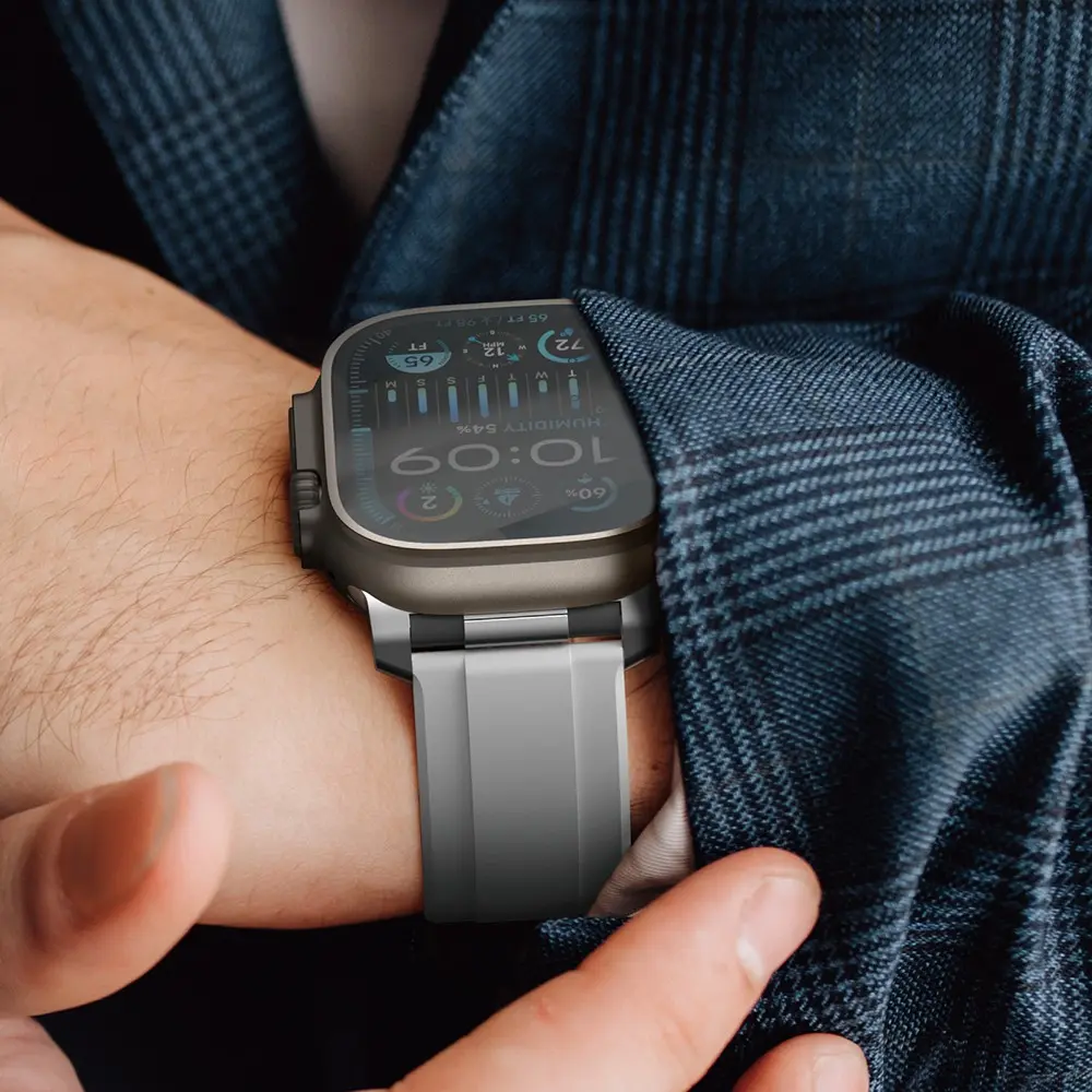 Apple Watch 46 mm Silikon Kordon - Amazingthing Titan Chrono
